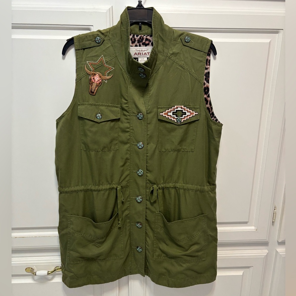 Ariat Pacific Pines Green Patsy Patch Embroidered… - image 1